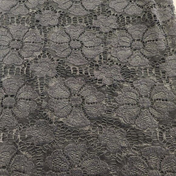 Rare Urban Outfitters Sz XS Black Lace Mini Dress Floral Grunge Goth Club LBD - Picture 7 of 10